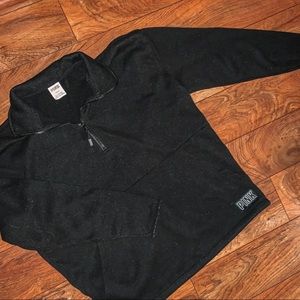 Black PINK Fleece Half Zip Up Pullover